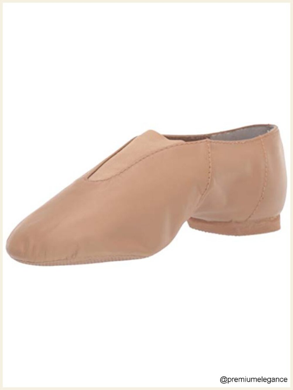 Leather Slip-On Split Sole Jazz Dance Shoes for Kids, Comfortable & Flexible